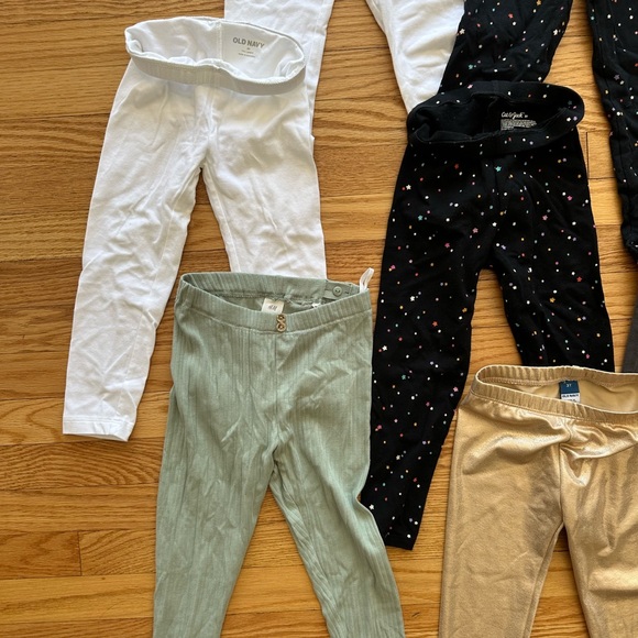 11 Kids Assorted Color Leggings Set bundle - Picture 3 of 7